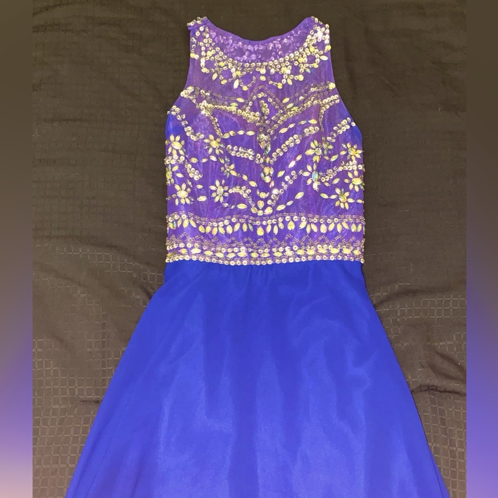 Dark blue custom dress